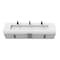 Castello Usa Nile 84-inch Gray Vanity Set with White Top and Black Handles CB-MC-84G-BL-2053-WH - alternate 8